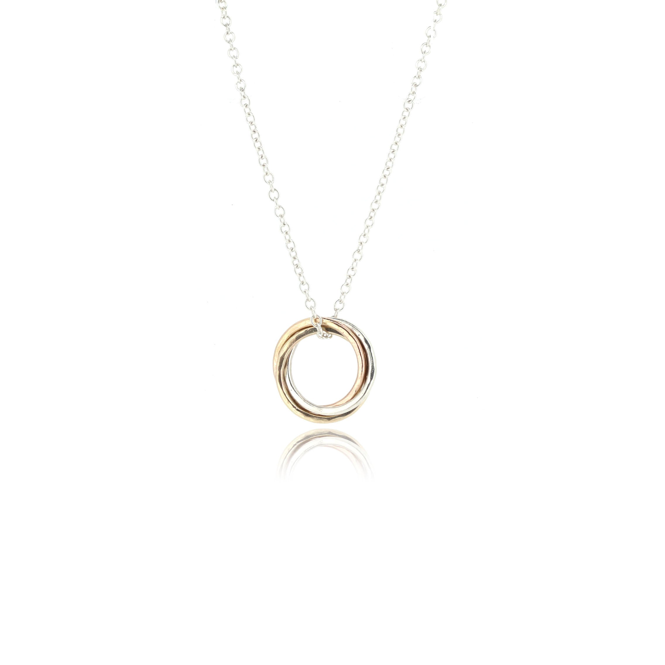 Love Knot Necklace Small in 9ct Gold and Silver